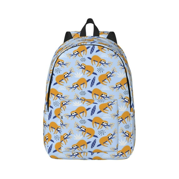 Yiaed Cute Sloth Print Backpack, Premium Laptop Backpack, Travel Backpack for Women, Lightweight Backpacks, Comfortable Back Pack-Small