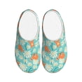 thumbnail image 1 of Yiaed Cute Sloth on Floral Tree Print Slippers Fuzzy Warm Cozy Slippers Non Slip House Slippers For Indoor Outdoor Slippers House Slippers-39/40, 1 of 7