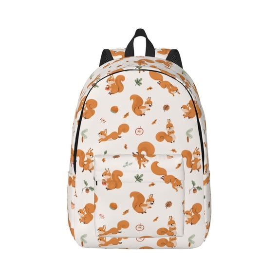 Yiaed Cute Squirrel Fall Print Backpack, Premium Laptop Backpack, Travel Backpack for Women, Lightweight Backpacks, Comfortable Back Pack-Small