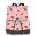 thumbnail image 1 of Yiaed Cute Strawberry C Print Laptop Backpack for Women Slim Computer Bag Work Travel College Backpack Purse Fits 14 Inch Notebook, 1 of 4