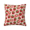 thumbnail image 1 of Yiaed Cute Strawberry Print Pillow Covers Super Soft Decorative Square Throw Pillow Covers Case Cushion Covers for Sofa Couch Bedroom Car Decor（No pillow core）-12"x12", 1 of 7