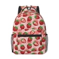 thumbnail image 1 of Yiaed Cute Strawberry Print School Backpack College Backpack Daypacks for Students High School Spacious and Durable Daypack for Work and Travel-One Size, 1 of 6