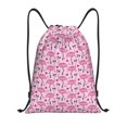 thumbnail image 1 of Yiaed Cute Watermelon Flamingo Print Drawstring Bags Drawstring Backpack Bulk String Back Pack Gym Sport Bag-Medium, 1 of 5