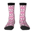 thumbnail image 1 of Yiaed Cute Watermelon Flamingo Print Great elasticity Crew Socks Sports socks for Men and Women, 1 of 5
