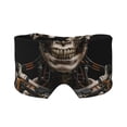 thumbnail image 1 of Yiaed Cyber Skeleton With Tattoos Print Sleep Mask Blackout - Soft Eye Cover for Sleeping with Adjustable Veclro Breathable Eye Blindfold for Night Nap Travel, 1 of 7