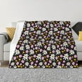 thumbnail image 1 of Yiaed Daisies Flowers Print Blanket Throw Blanket Soft Cozy Flannel Blanket for Home Bed Sofa Couch Chair-80"x60", 1 of 6