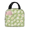 thumbnail image 1 of Yiaed Daisies Flowers Print Insulated Lunch Bag Reusable Cute Tote Lunch Box, Leakproof Cooler Lunch Bags for Work Office Travel School Picnic, 1 of 5