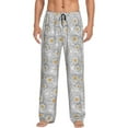 thumbnail image 1 of Yiaed Daisies Flowers Print Men's Lounge Pants, Loose PJ Bottoms, Long Pajama Pants for Men-Large, 1 of 5