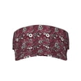 thumbnail image 1 of Yiaed Daisies Flowers Print Sport Sun Visor Hats Adjustable Empty Top Baseball Cap Cotton Ball Caps for Women and Men, 1 of 5