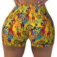 thumbnail image 1 of Yiaed Dancing African Women Print Women's Athletic Shorts Running Shorts Sporty Short High Waisted Elastic Workout Shorts for Yoga Gym Running & Sports -Large, 1 of 6