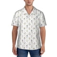thumbnail image 1 of Yiaed Dancing Dogs Print Hawaiian Shirt for Men Short Sleeve Button Down Shirts Beach Shirts for Men-Small, 1 of 5