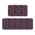thumbnail image 1 of Yiaed Dancing Skeletons Floral Garden Kitchen Rugs Sets of 2 Kitchen Mats Cushioned Anti Fatigue Kitchen Rug Tapetes Para Cocina for Sink,Laundry Room, 1 of 6