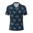 thumbnail image 1 of Yiaed DandelionsPrint Men's Short Sleeve Polo Shirt,Golf Polo for Men Three-Button Golf Shirt Athletic Casual Collared T-Shirt- XX-Large, 1 of 7