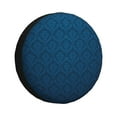 thumbnail image 1 of Yiaed Dark Blue Print Print Tire Wheel Cover, tire covers for trailers,rv wheel covers,rv tire covers, camper tire covers,tire covers for cars-14 inch, 1 of 6