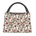 thumbnail image 1 of Yiaed Dark Enchanted Flowers And Birds Print Lunch box lunch bag Portable Insulated Lunch Box for Women Men Cooler Tote Bag with Front Pocket for Work Picnic Travel, 1 of 6