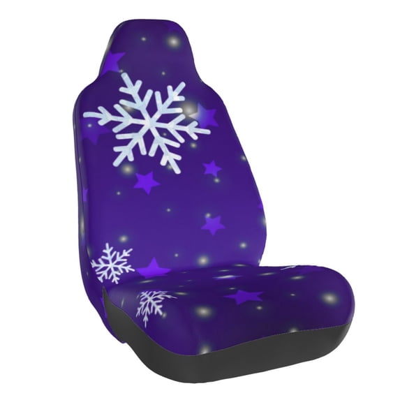 Yiaed Dark Purple Snowflakes Print Car Seat Covers,Universal Auto Seats Protector Fits for Car,SUV Sedan,Truck,Automotive Seat Covers & Accessories