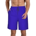 thumbnail image 1 of Yiaed Darkblue Print Men's Swim Trunks with Lining Quick Dry Sports Shorts Beach Shorts Boardshorts-XX-Large, 1 of 5