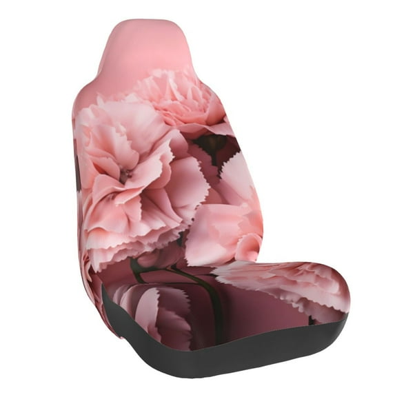 Yiaed Delicate Pink Carnations Print Car Seat Covers,Universal Auto Seats Protector Fits for Car,SUV Sedan,Truck,Automotive Seat Covers & Accessories