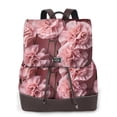 thumbnail image 1 of Yiaed Delicate Pink Carnations Print Laptop Backpack for Women Slim Computer Bag Work Travel College Backpack Purse Fits 14 Inch Notebook, 1 of 4
