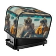thumbnail image 1 of Yiaed Desert Monkeys Drive Print Two Slice Bread Machine Cover, Universal Size Kitchen Appliance Cover for Bread Machine,Bread Machine Cover, 1 of 7