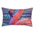 thumbnail image 1 of Yiaed Digital Flamingo Vibrant Art Print Brushed Microfiber Envelope Pillowcases, Standard,Envelope Closure Pillow Cases(No pillow core)-14"x20", 1 of 6