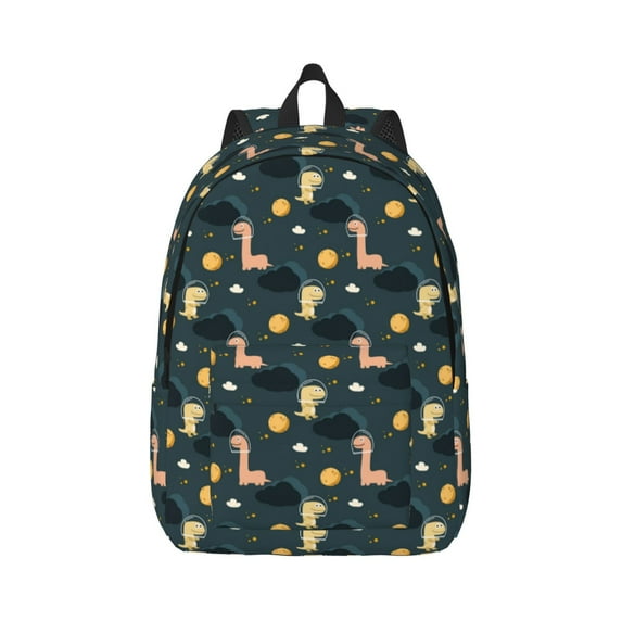 Yiaed Dinosaur In The Space Print Backpack, Premium Laptop Backpack, Travel Backpack for Women, Lightweight Backpacks, Comfortable Back Pack-Medium