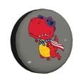 thumbnail image 1 of Yiaed Dinosaur Super Hero Cartoon Print Tire Wheel Cover, Waterproof Spare Tire Cover Fit for Jeep, Truck,Trailer, RV, SUV, Camper and Most Vehicle-17 inch, 1 of 6