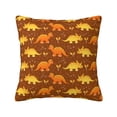 thumbnail image 1 of Yiaed Dinosaurs and Leaves Print Pillow Covers Super Soft Decorative Square Throw Pillow Covers Case Cushion Covers for Sofa Couch Bedroom Car Decor（No pillow core）-26"x26", 1 of 7