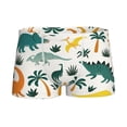 thumbnail image 1 of Yiaed Dinosaurs and Tropical Leaves Print Boys' Boxer Briefs Cotton Casual Stretch Comfort Boys Boxers - Kids Boxer Briefs Underwear for Boys (6-18)-X-Small, 1 of 5