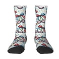 thumbnail image 1 of Yiaed Disco Ball Cherry With Bow Print Great elasticity Crew Socks Sports socks for Men and Women, 1 of 5