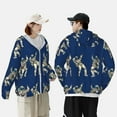 thumbnail image 1 of Yiaed Disco party Astronaut Dancing Print Sun Shirts UPF 50+ Protection Hoodie Rash Guard Shirt UV Shirt Long Sleeve Fishing Outdoor Lightweightase-3X-Large, 1 of 5