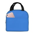 thumbnail image 1 of Yiaed Dodgerblue Print Insulated Lunch Bag Reusable Cute Tote Lunch Box, Leakproof Cooler Lunch Bags for Work Office Travel School Picnic, 1 of 5