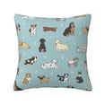 thumbnail image 1 of Yiaed Dog Pets Print Pillow Covers Super Soft Decorative Square Throw Pillow Covers Case Cushion Covers for Sofa Couch Bedroom Car Decor（No pillow core）-12"x12", 1 of 7