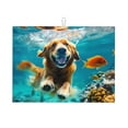 thumbnail image 1 of Yiaed Dog Underwater Adventure Print Highly Absorbent Microfiber Kitchen Counter Mat, Dish Drying Pad for Dishes, Utensils, Pots and Pans, Large 18" x 24", 1 of 7