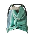 thumbnail image 1 of Yiaed Dog Wrapped in Towel Print Baby Car Seat Canopy Carrier Cover, Breathable Nursing Cover for Breastfeeding,Multi-Use Infant Carseat Stroller Cover, 1 of 7