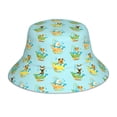 thumbnail image 1 of Yiaed Doggy In Bubble Bath Print Reflective Stripe Bucket Hat Unisex Funny Outdoor Fisherman Cap Beach Sun Hat, 1 of 5