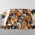 thumbnail image 1 of Yiaed Dogs Different Breeds Print Blanket Throw Blanket Soft Cozy Flannel Blanket for Home Bed Sofa Couch Chair-60"x50", 1 of 6