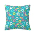 thumbnail image 1 of Yiaed Donut Print Pillow Covers Super Soft Decorative Square Throw Pillow Covers Case Cushion Covers for Sofa Couch Bedroom Car Decor（No pillow core）-20"x20", 1 of 1