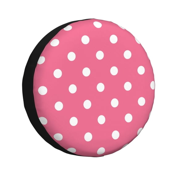 Yiaed Dots On Rose Red Background 标题-15 inch