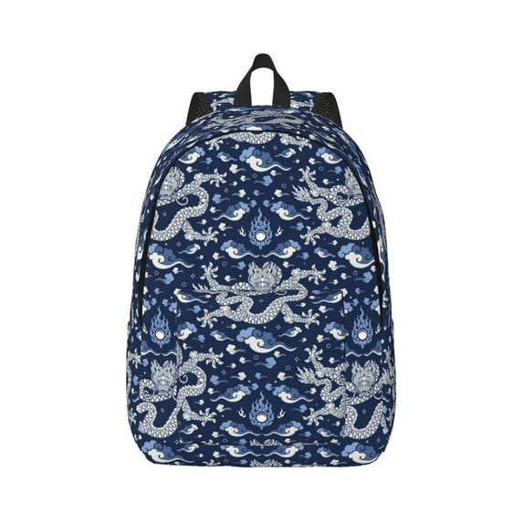 Yiaed Dragon Print Backpack, Premium Laptop Backpack, Travel Backpack for Women, Lightweight Backpacks, Comfortable Back Pack-Small