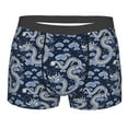 thumbnail image 1 of Yiaed Dragon Print Men's Soft Cotton Boxer Shorts Breathable Boxers Underwear Moisture-Wicking Underwear Stretch Boxer Briefs for Man-XX-Large, 1 of 5