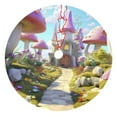 thumbnail image 1 of Yiaed Dreamy Mushroom House Print Christmas Tree Skirt , Tree SkirtsTree Mat for Christmas Winter Holiday Indoor Decorations-30", 1 of 7
