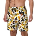 thumbnail image 1 of Yiaed Duck In Black Suit1 Print Mens Swim Trunks Bathing Suit Compression Liner Beach Swim Shorts Swimwear Quick Dry Zipper Pocket No-Chafing Board Short-Large, 1 of 6