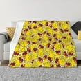 thumbnail image 1 of Yiaed Duck with Star Sunglasses Print Blanket Throw Blanket Soft Cozy Flannel Blanket for Home Bed Sofa Couch Chair-40"x30", 1 of 6