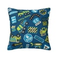 thumbnail image 1 of Yiaed Dump Truck Print Pillow Covers Super Soft Decorative Square Throw Pillow Covers Case Cushion Covers for Sofa Couch Bedroom Car Decor（No pillow core）-22"x22", 1 of 7