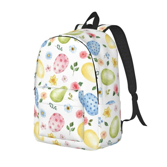 Yiaed Easter Egg3 Print Print Laptop Backpack Travel Canvas Backpack Vintage Aesthetic Backpack for School Knapsack Backpack Backpack for School-Small