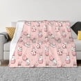 thumbnail image 1 of Yiaed Easter Rabbit Print Blanket Throw Blanket Soft Cozy Flannel Blanket for Home Bed Sofa Couch Chair-80"x60", 1 of 6