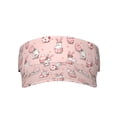 thumbnail image 1 of Yiaed Easter Rabbit Print Sport Sun Visor Hats Adjustable Empty Top Baseball Cap Cotton Ball Caps for Women and Men, 1 of 1