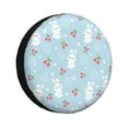 thumbnail image 1 of Yiaed Easter Rabbit Print Tire Wheel Cover, Waterproof Spare Tire Cover Fit for Jeep, Truck,Trailer, RV, SUV, Camper and Most Vehicle-15 inch, 1 of 6