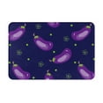 thumbnail image 1 of Yiaed Eggplant Print Flannel Doormat Mat Outdoor Indoor Door Mats, Non Slip Durable Entrance Rugs for Outside Entry, Porch, Resist Dirt, 16"x24", 1 of 1